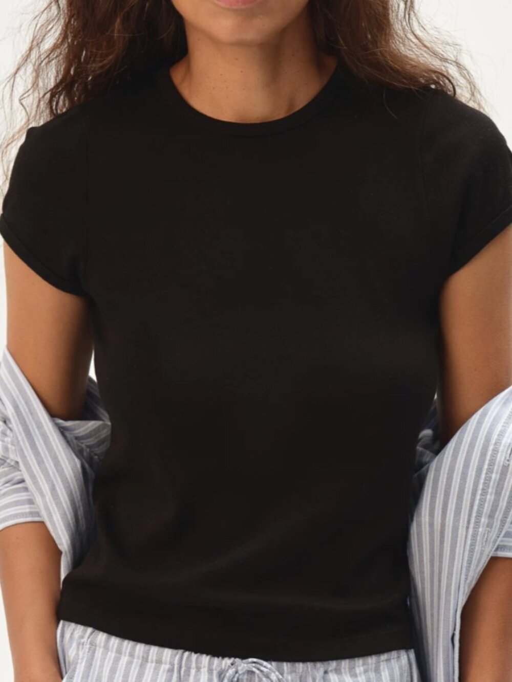 NWT Donni Rib Baby Tee, Size Small.